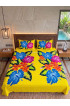 Hand Painted Rayon Bedsheet Set King Size